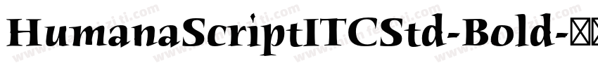 HumanaScriptITCStd-Bold字体转换