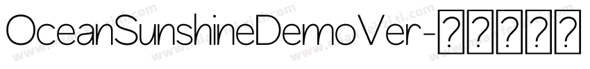 OceanSunshineDemoVer字体转换