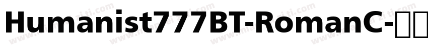 Humanist777BT-RomanC字体转换