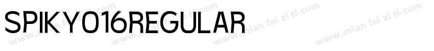 SPIKY016REGULAR字体转换