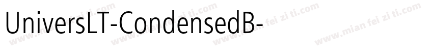 UniversLT-CondensedB字体转换
