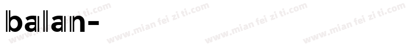 balan字体转换