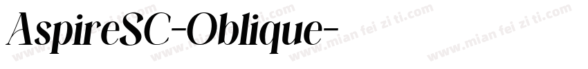 AspireSC-Oblique字体转换
