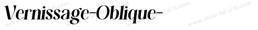 Vernissage-Oblique字体转换