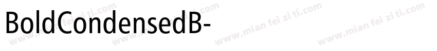 BoldCondensedB字体转换