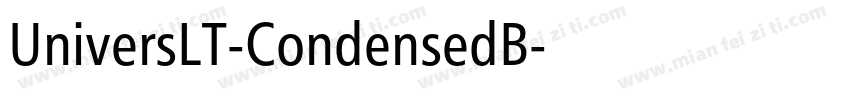 UniversLT-CondensedB字体转换
