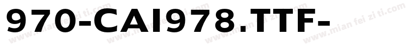 970-CAI978.TTF字体转换