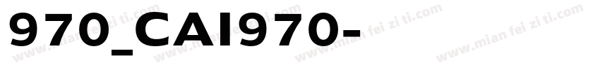 970_CAI970字体转换