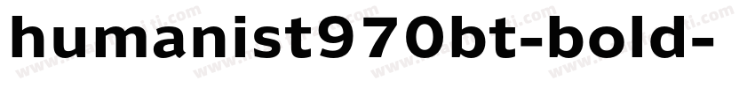humanist970bt-bold字体转换