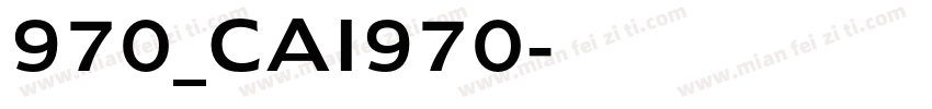 970_CAI970字体转换