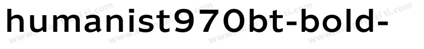 humanist970bt-bold字体转换