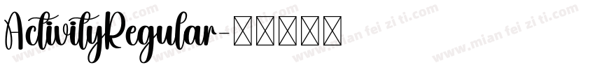 ActivityRegular字体转换
