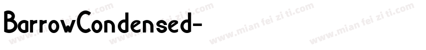 BarrowCondensed字体转换