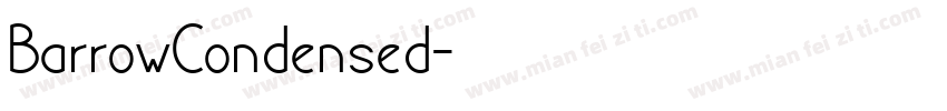 BarrowCondensed字体转换