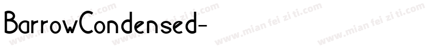 BarrowCondensed字体转换