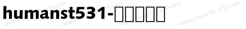 humanst531字体转换