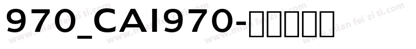 970_CAI970字体转换