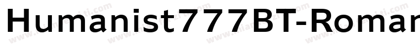 Humanist777BT-RomanC字体转换