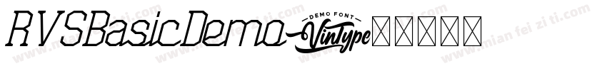RVSBasicDemo字体转换
