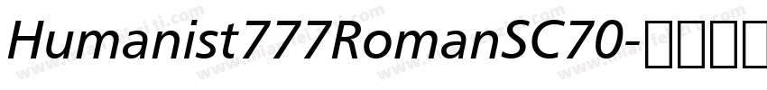 Humanist777RomanSC70字体转换