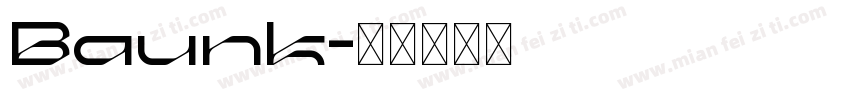 Baunk字体转换