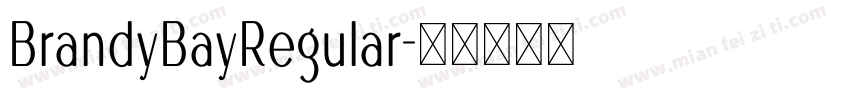 BrandyBayRegular字体转换