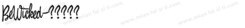 BeWicked字体转换