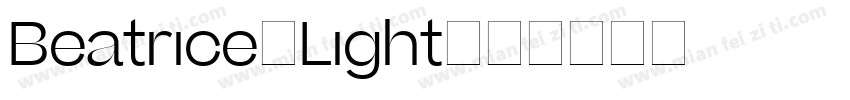 Beatrice-Light字体转换