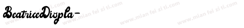 BeatriceDispla字体转换