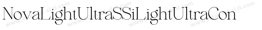 NovaLightUltraSSiLightUltraCondense字体转换