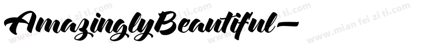 AmazinglyBeautiful字体转换