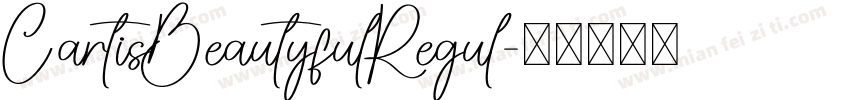 CartisBeautyfulRegul字体转换
