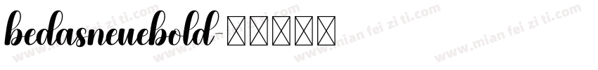 bedasneuebold字体转换
