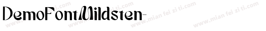 DemoFontMildsten字体转换
