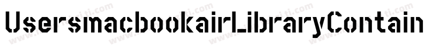 UsersmacbookairLibraryContainer字体转换