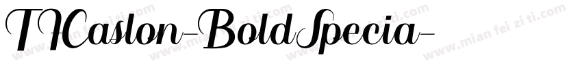 TFCaslon-BoldSpecia字体转换