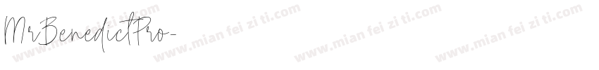MrBenedictPro字体转换