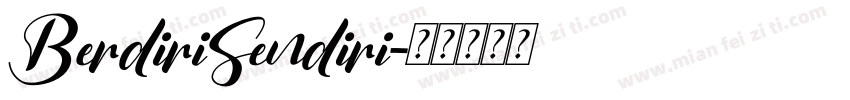 BerdiriSendiri字体转换