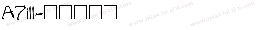 A7ill字体转换