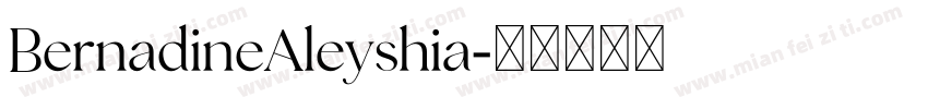 BernadineAleyshia字体转换