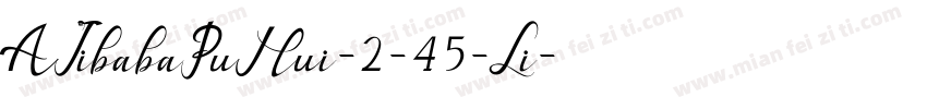 AIibabaPuHui-2-45-Li字体转换