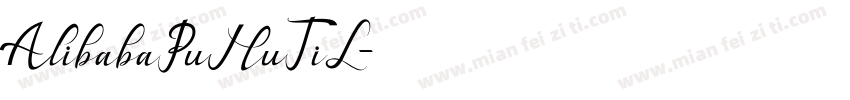 AlibabaPuHuTiL字体转换