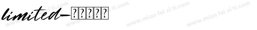 limited字体转换