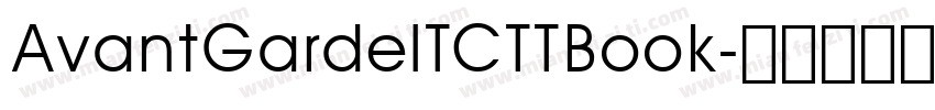 AvantGardeITCTTBook字体转换