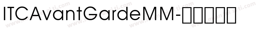 ITCAvantGardeMM字体转换