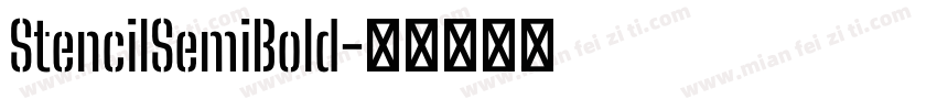 StencilSemiBold字体转换