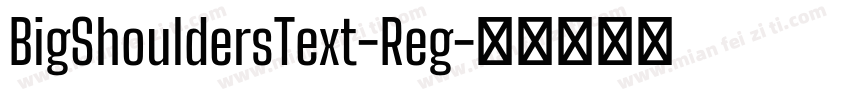 BigShouldersText-Reg字体转换