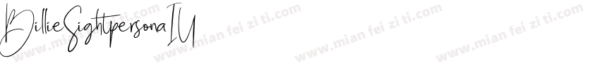 BillieSightpersonaIU字体转换