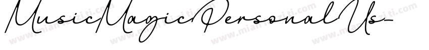 MusicMagicPersonalUs字体转换