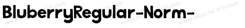 BluberryRegular-Norm字体转换